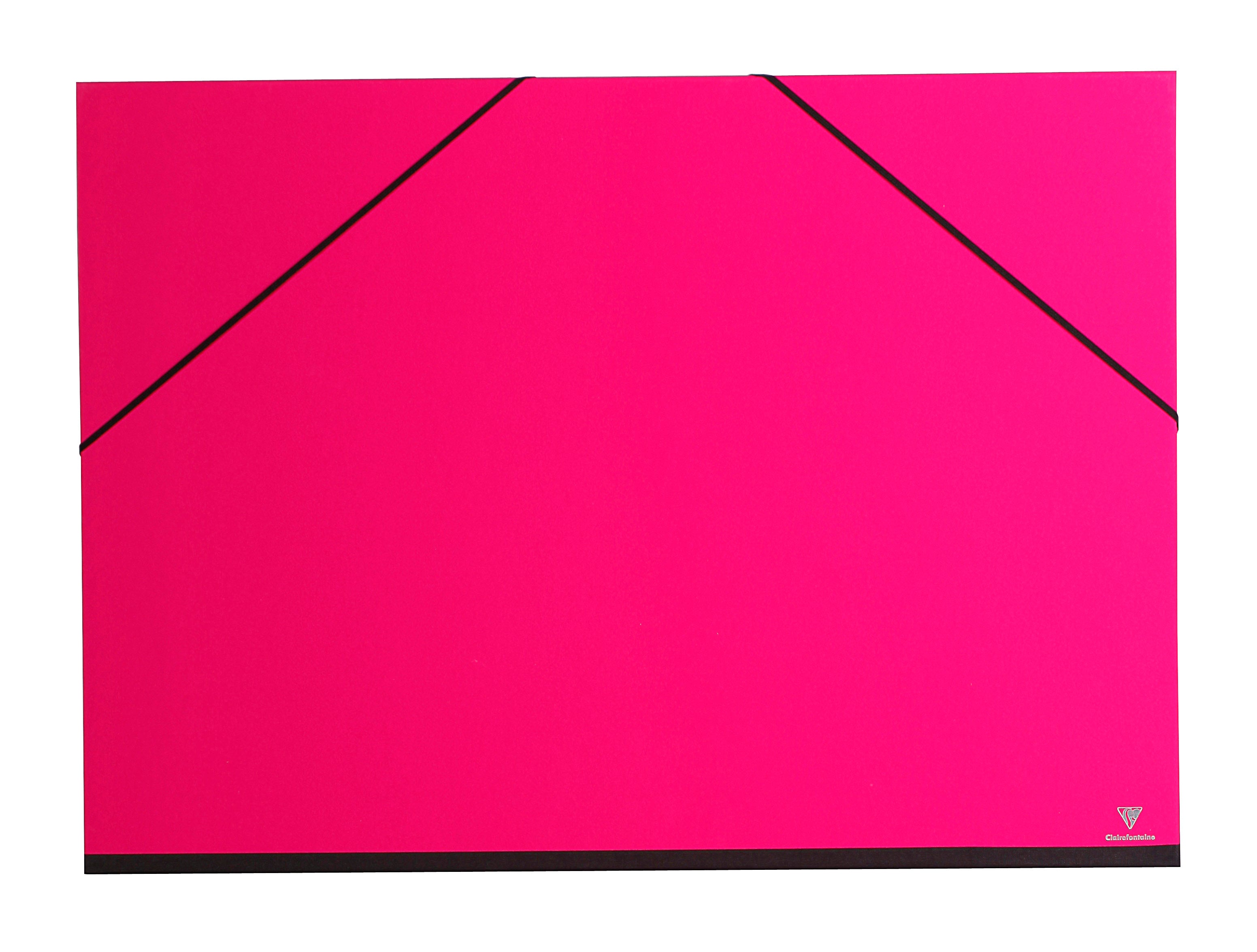 Clairefontaine Zeichenmappe A3+ – Gummiband, Blau, Füllhöhe 10 mm