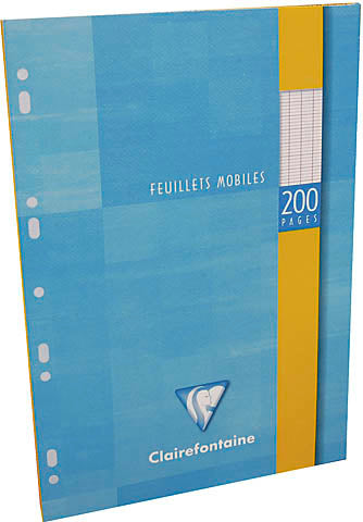 Clairefontaine Ringbucheinlagen – A4 – kariert 5 mm – Universallochung – 50 Blatt