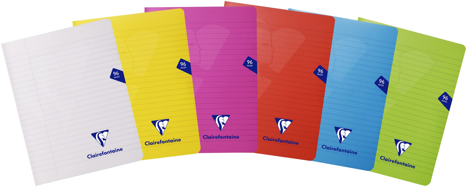 Clairefontaine Schulheft – 170 × 220 mm – liniert – 48 Blatt, assortiert