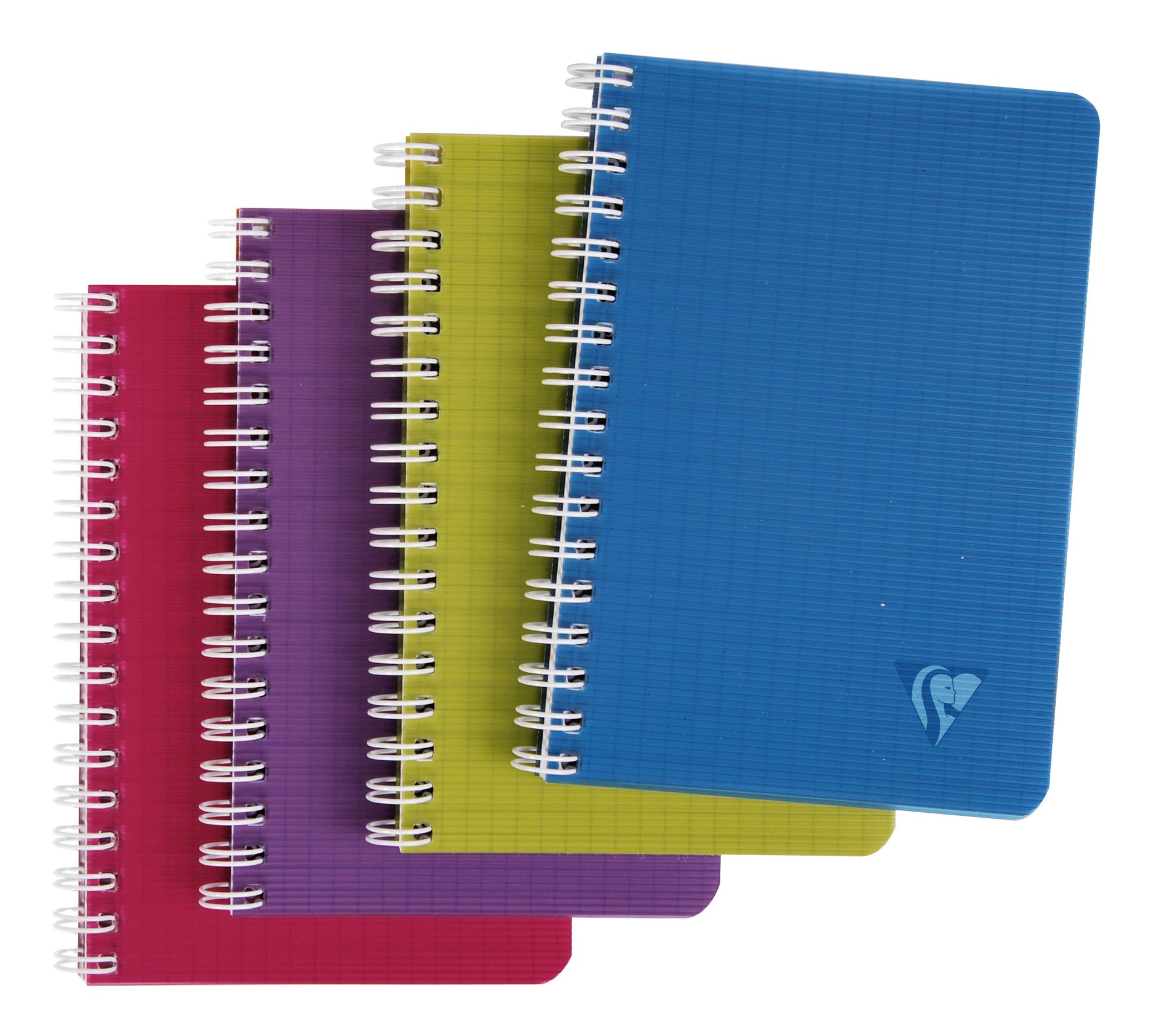 Clairefontaine Spiralheft – 104 × 147 mm – kariert 5 mm – 50 Blatt – 90 g/m² – Doppelspirale – mehrfarbig