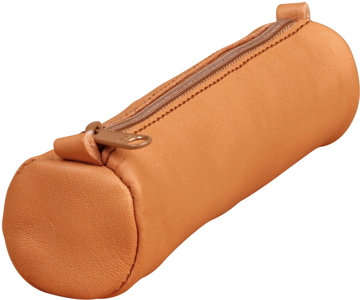 Clairefontaine AgeBag – Schlamperetui, Tabak, Leder, 5 × 4 × 19 cm