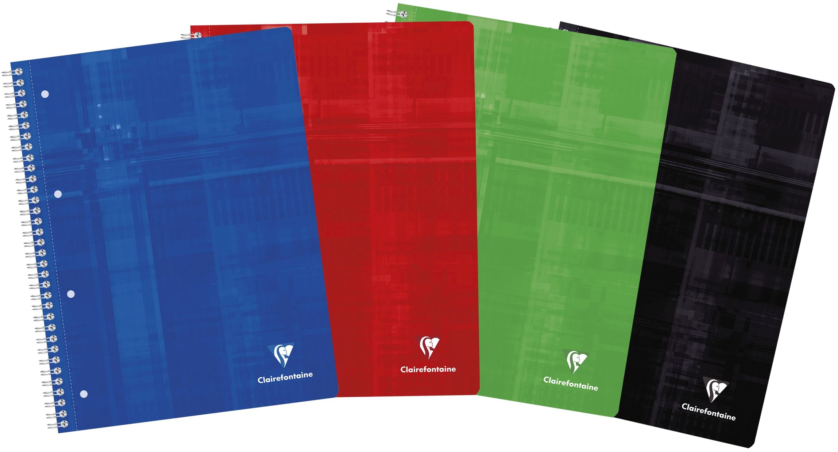 Clairefontaine Collegeblock – 225 × 297 mm – blanko – 90 g/m², mikroperforiert, gefilmter Einband, mehrfarbig