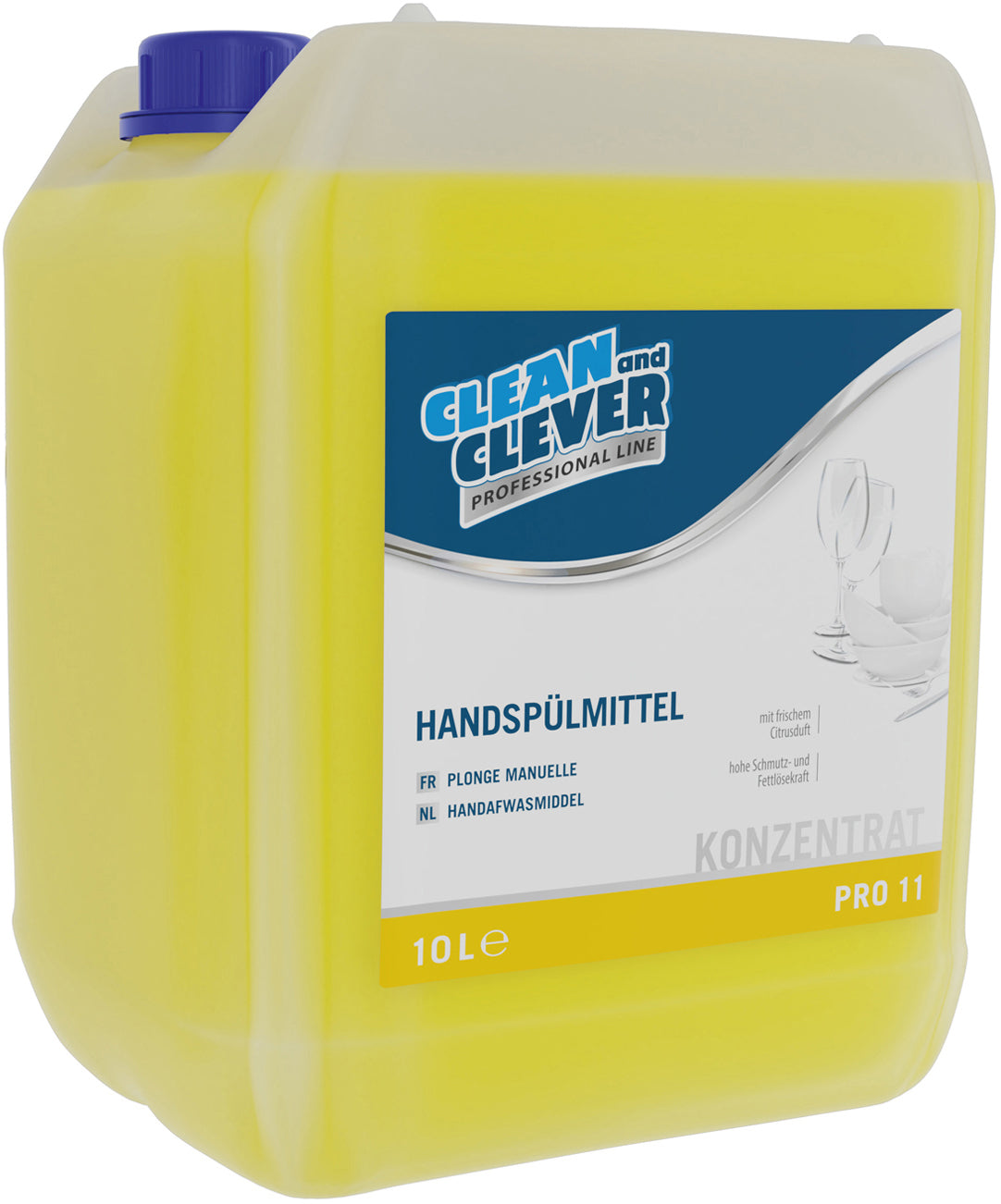 Clean and clever Abwaschmittel Pro 11 – Citrus – 10 l