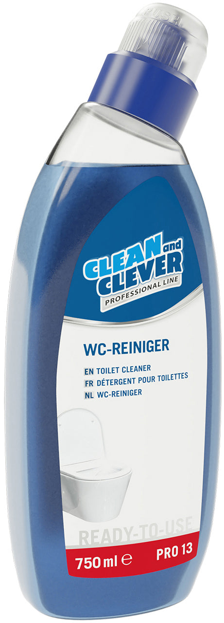 Clean and clever PRO 13 WC-Reiniger – für Toiletten, Urinale, Bidets – Flüssigkeit