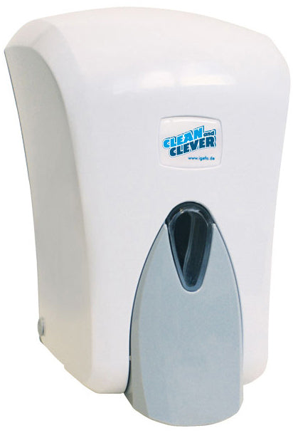 Clean and clever SMA 402 Manueller Seifenspender – Wandmontage – 1'000 ml, weiss, ABS