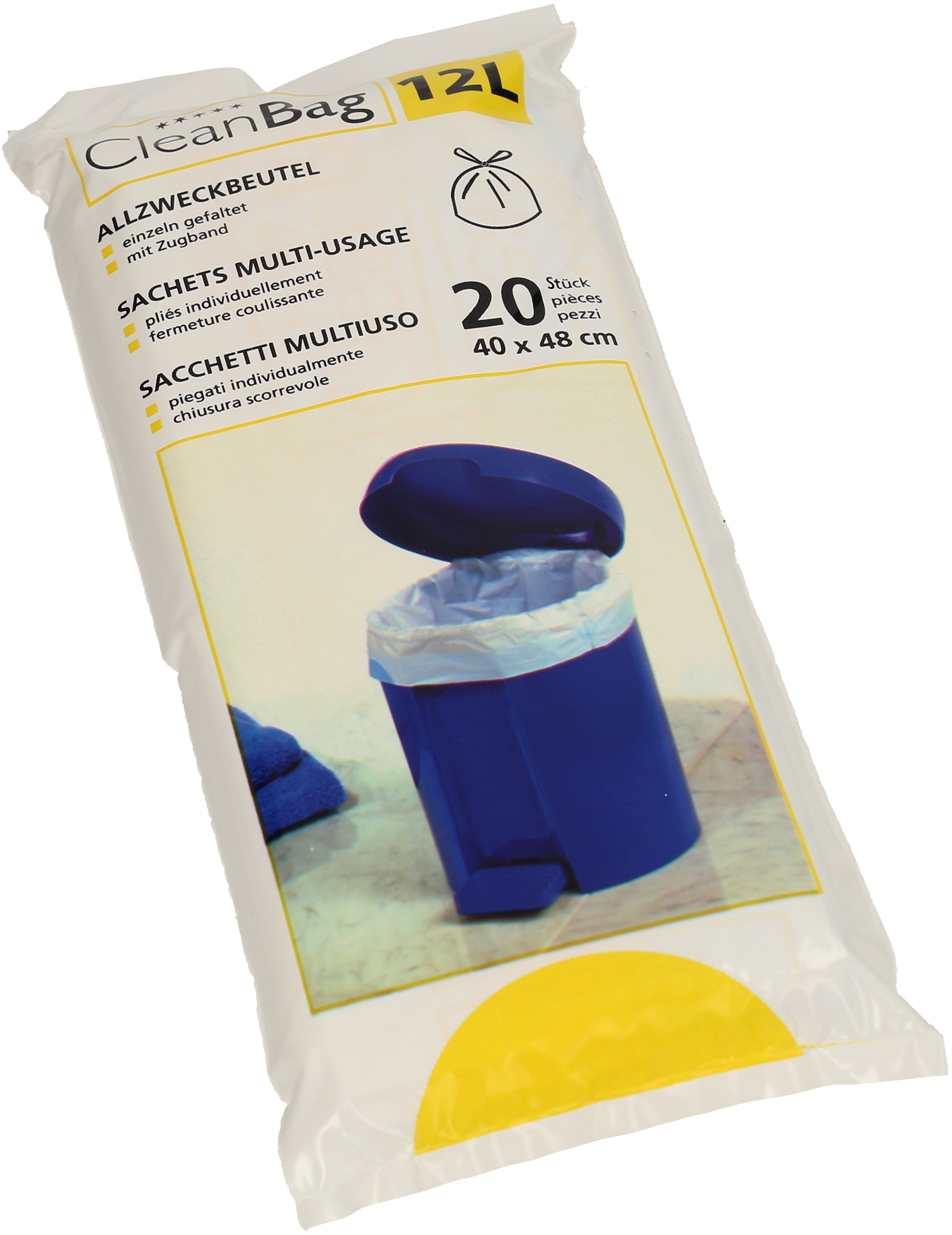 Cleanbag Mehrzweckbeutel 2698 – mit Zugband, 100 × 30 × 260 mm