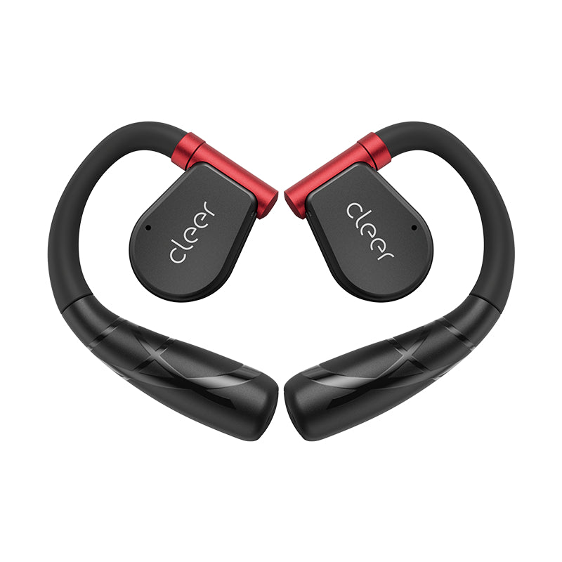 Cleer ARC II Sport Edition GS139502A TWS In-Ear – mit Ladecase, IPX5, Rot/Schwarz