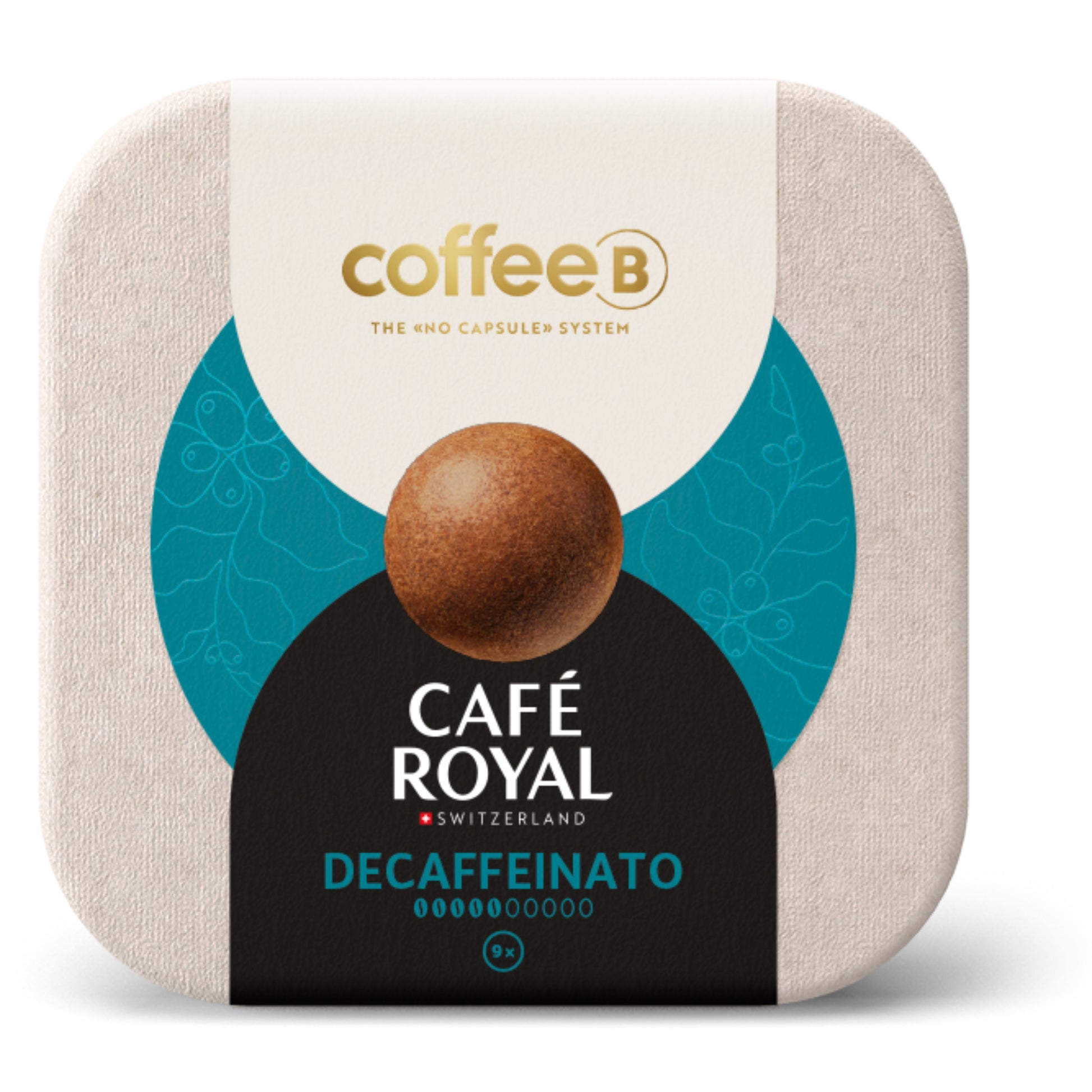 Coffeeb Entkoffeiniert – Kapseln – entkoffeiniert, Karamell, 9 Kapseln