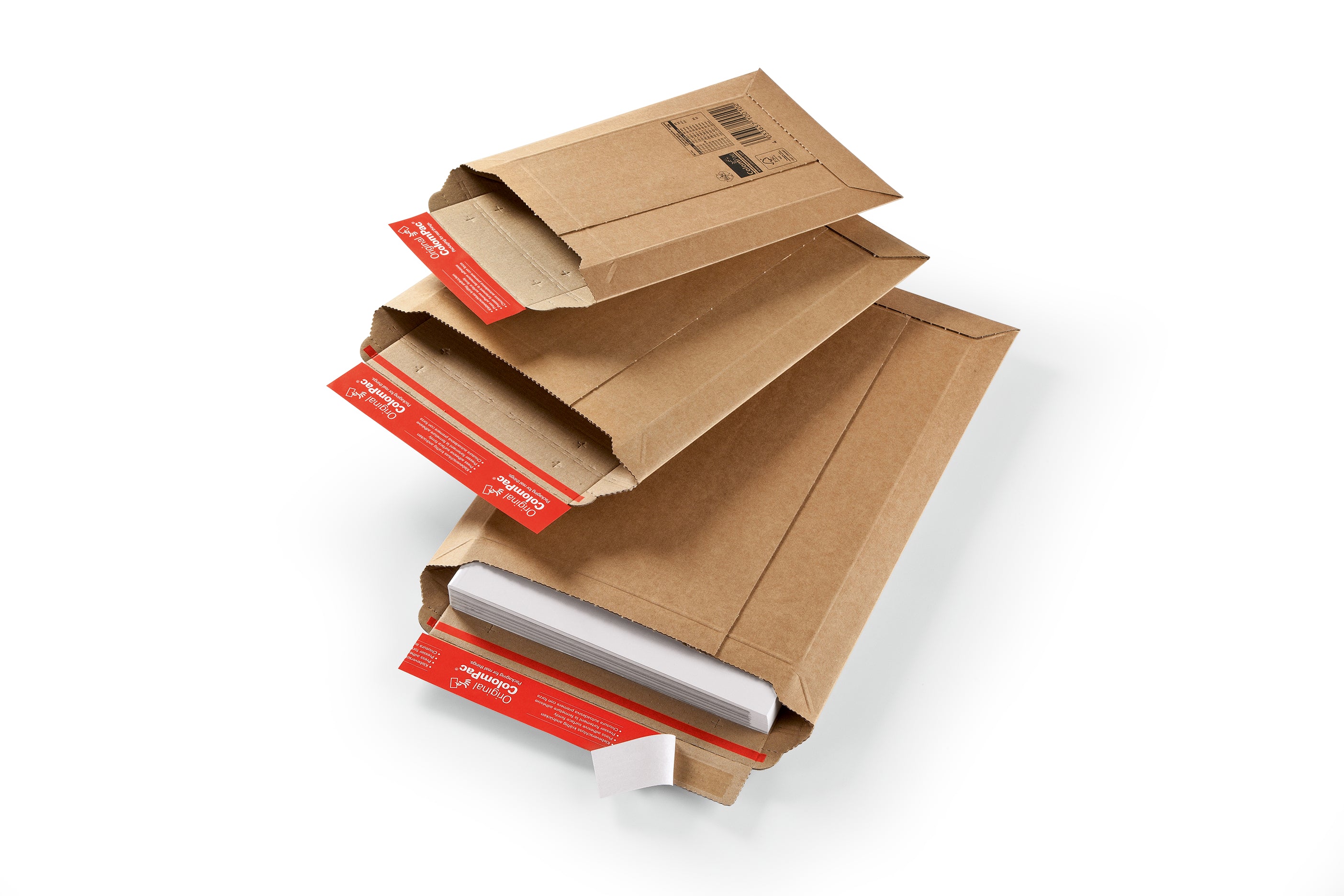 ColomPac Karton-Versandtasche – A4, 35 mm, selbstklebend, Karton, braun – 20 Stk.