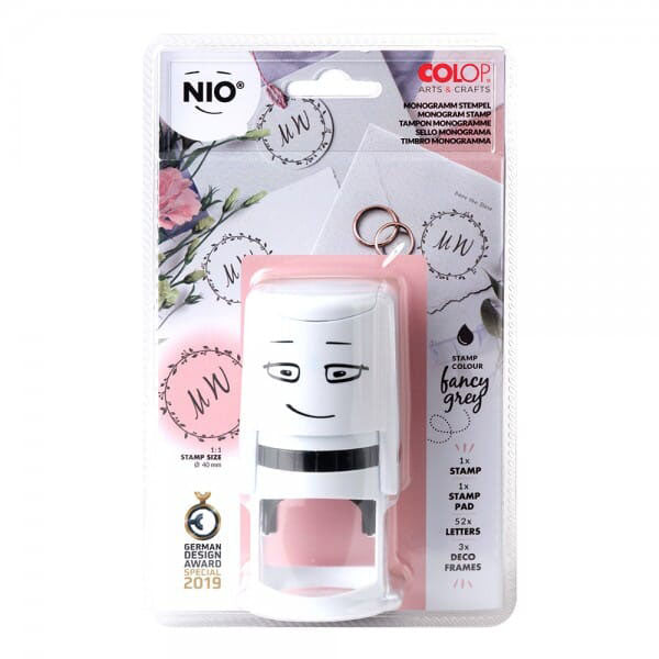 Colop Kreativstempel – NIO Monogramm Hochzeit – 55 Motive – selbstfärbend – 145 × 225 × 60 mm