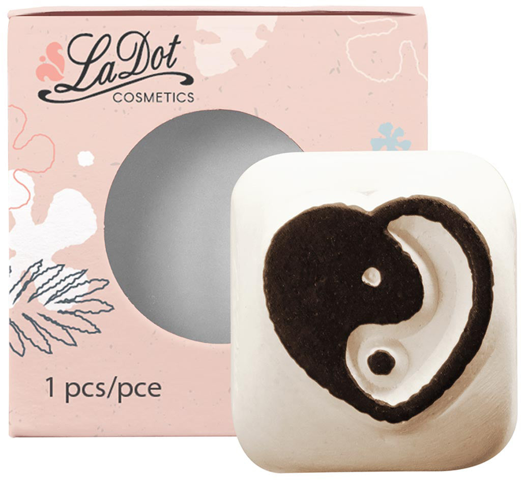 Colop Tattoo-Stempel-Set – LaDot Yin Yang Herz – 40 × 41 × 27 mm – für Haut