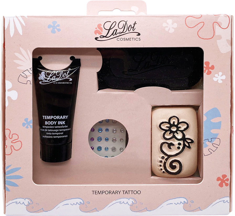Colop Tattoo-Stempel-Set – LADOT – 175 × 160 × 27 mm – für Haut