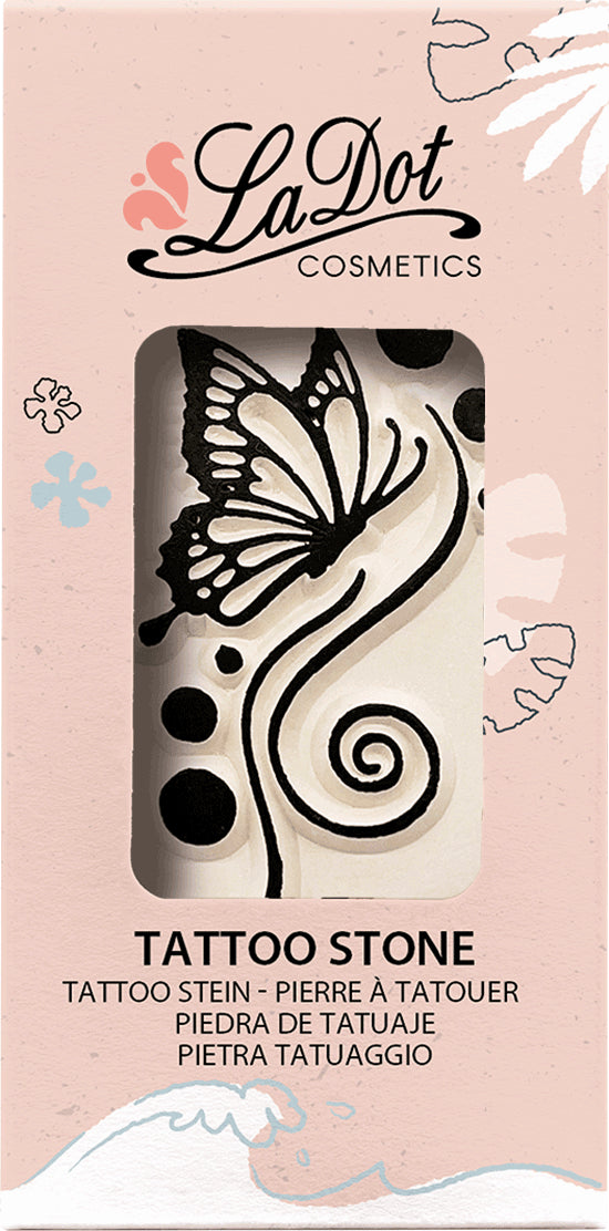 Colop Stempel – LaDot Curly Butterfly – Mittel, 47 × 96 × 23 mm – für Körper
