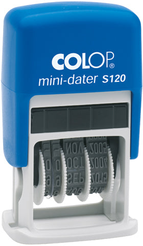Colop D S120/D02 – Selbstfärbender Datumstempel, Schrifthöhe 4 mm
