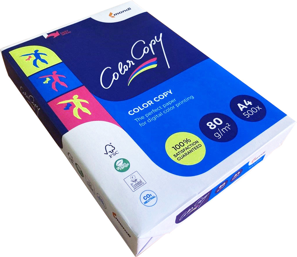 Color Copy Beschichtetes Laserpapier Satiniert Weiss – A4, 80 g/m²