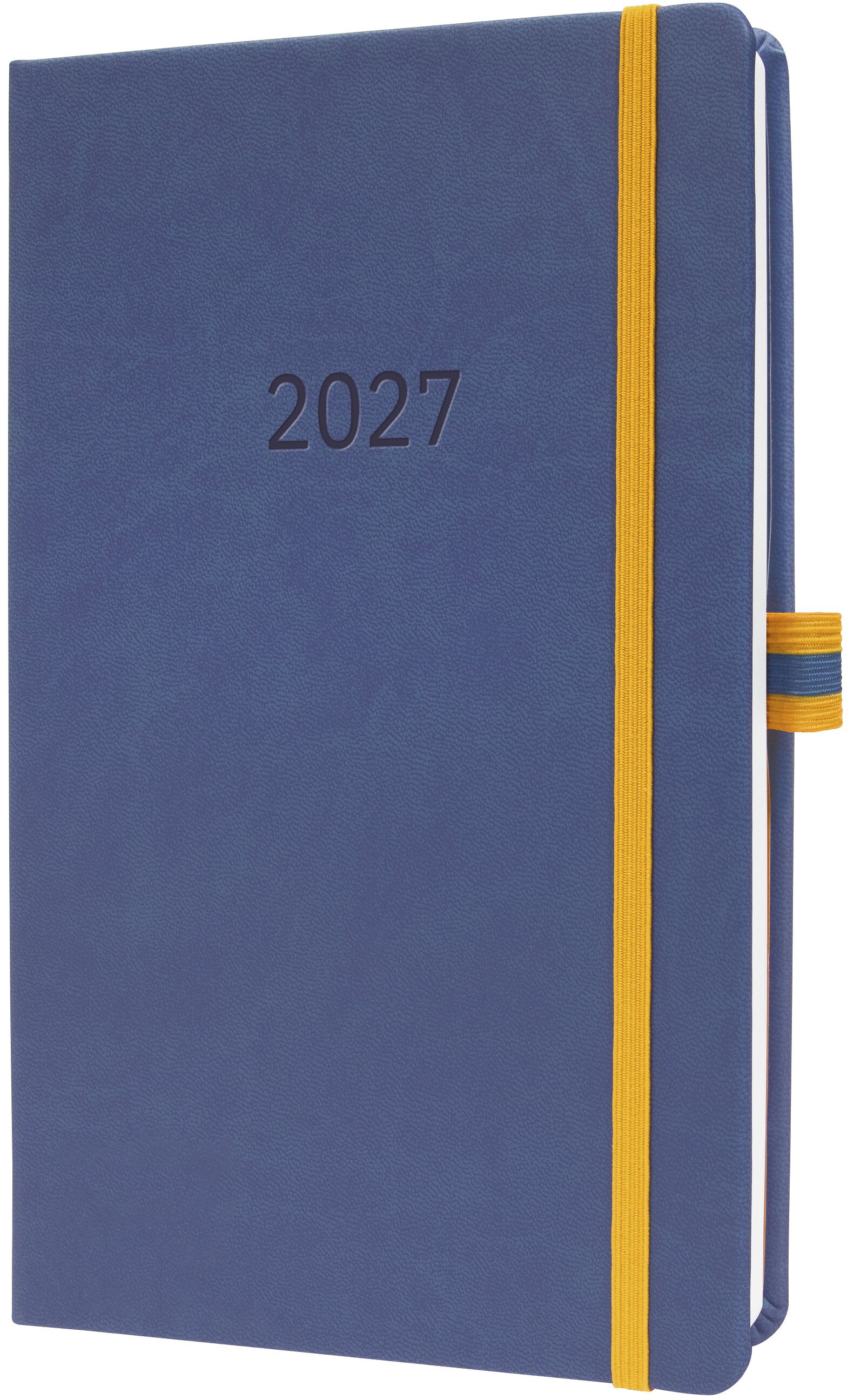 Conceptum Linescape – Wochenagenda 2027, 1 Woche/2 Seiten, A5, Hardcover, blau
