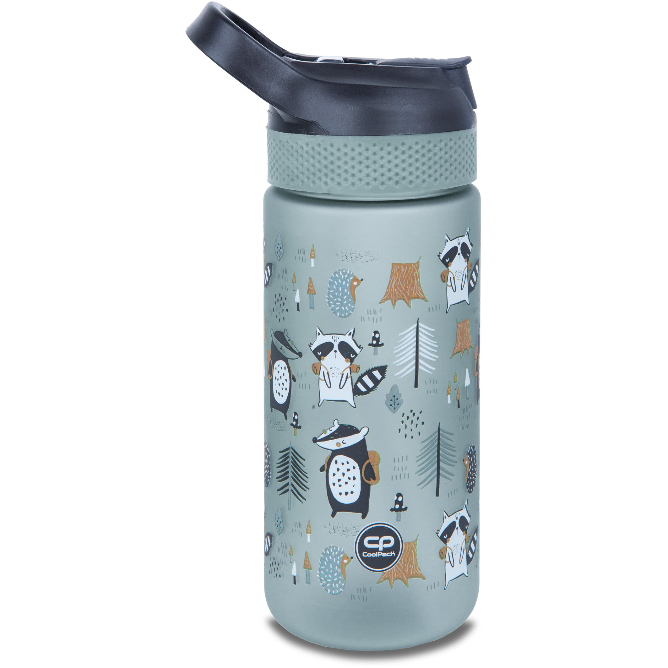 Coolpack Bibby Kindertrinkflasche 420 ml – mit Strohhalm, BPA-frei, Tritan