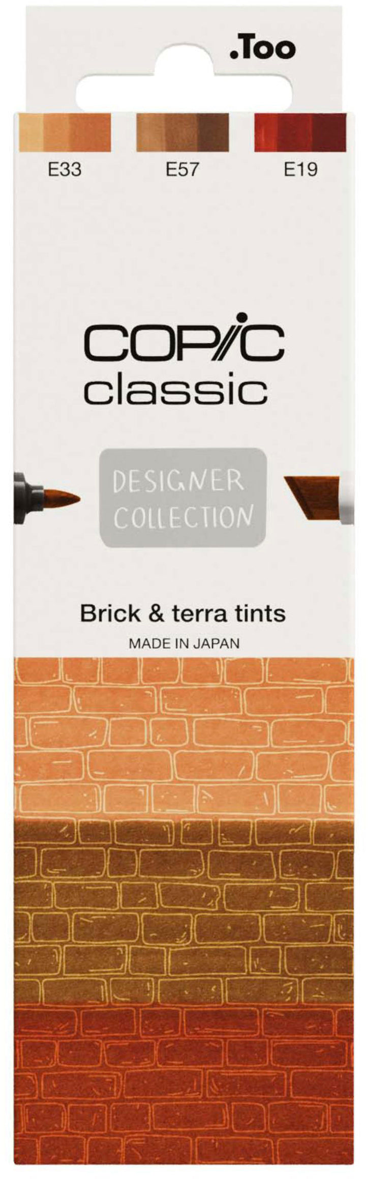 Copic Classic Designer Marker – Brick & Terra Töne, nachfüllbar, 3 Farben