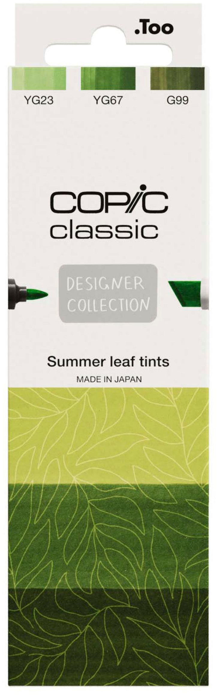 Copic Classic Designer Filzstifte – alkoholbasiert, 3 Farben, Summer Leaf Tints