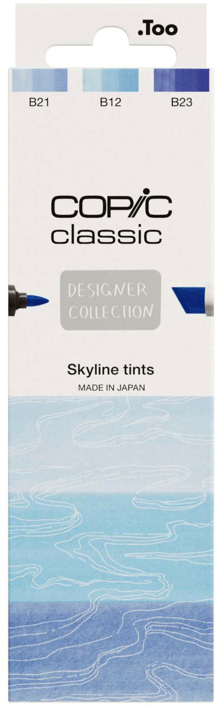 Copic Classic Designer Filzstift, Skyline Tints – 3 Farben