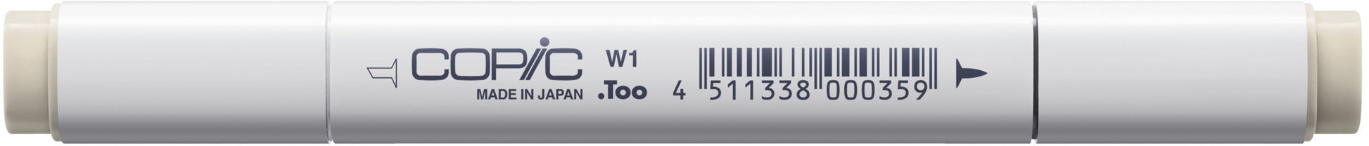 Copic Classic Marker, Doppelspitze – Kombi (breit + fein), alkoholbasiert, warmgrau (W-1)