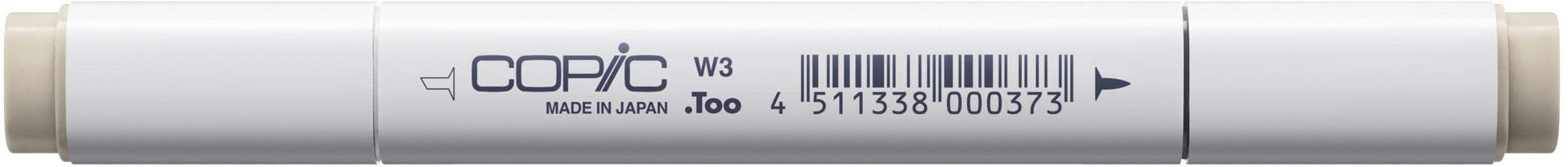 Copic Klassischer Filzstift, Doppelspitze – Kombi, alkoholbasiert, warmes Grau W-3