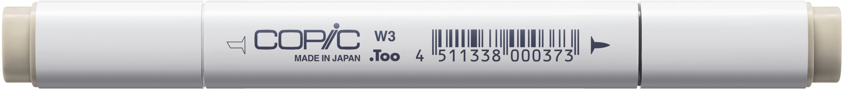 Copic Klassischer Filzstift, Doppelspitze – Kombi, alkoholbasiert, warmes Grau W-3