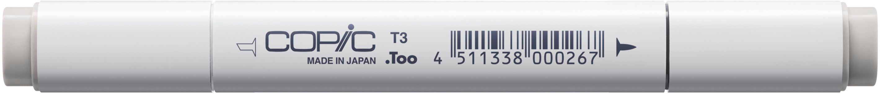 Copic Classic Marker, Doppelspitze – Kombi (breit + fein), alkoholbasiert, Toner Grau Nr. 3