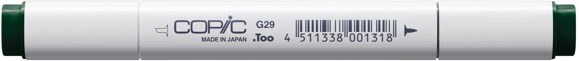 Copic Classic Marker, Doppelspitze – Kombi-Spitze, alkoholbasiert, G29 Pine Tree Green