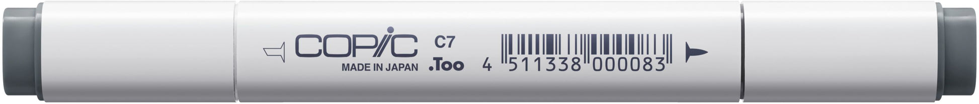 Copic Classic Marker, Doppelspitze – breit + feine Spitze, alkoholbasiert, Cool Grey Nr. 7