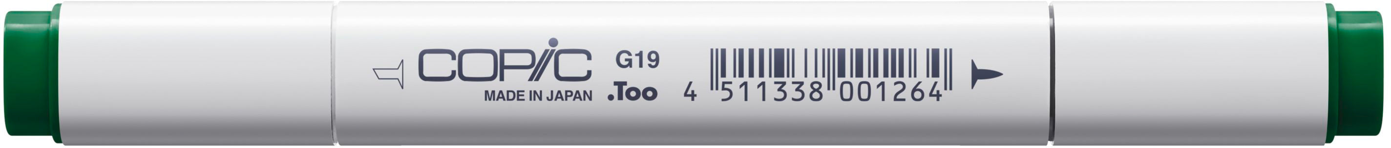 Copic Classic Filzstift G19 – Doppelspitze, Kombi, alkoholbasiert, Bright Parrot Green