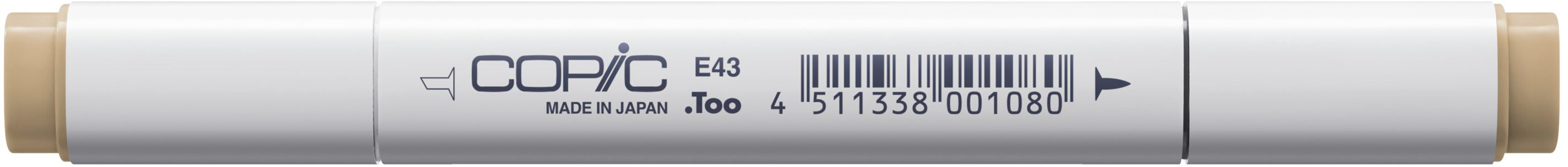Copic Classic E43 Filzstift, Doppelspitze – alkoholbasiert, Dull Ivory