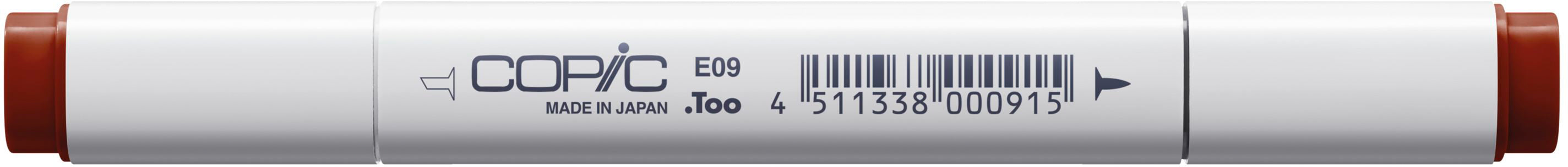 Copic Classic Filzstift, Doppelspitze – Kombi, alkoholbasiert, E09 Burnt Sienna