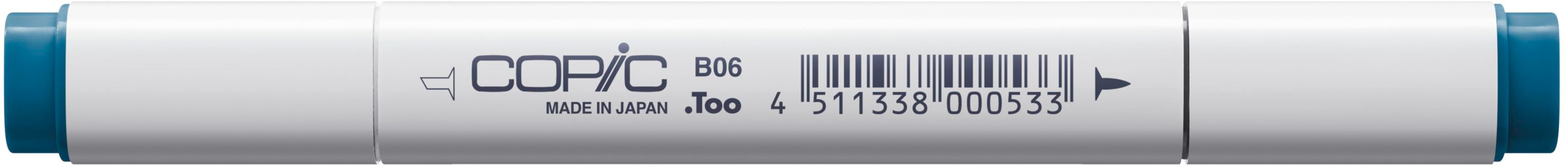 Copic Classic Marker, Doppelspitze – Kombi, alkoholbasiert, B06 Pfauenblau