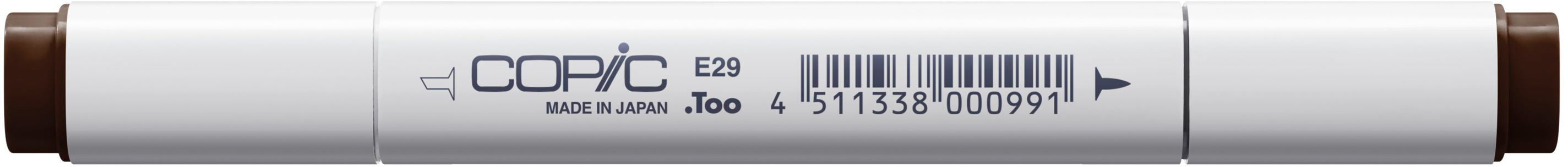 Copic Classic Filzstift, Doppelspitze – Kombi (breit + fein), alkoholbasiert, burnt umber