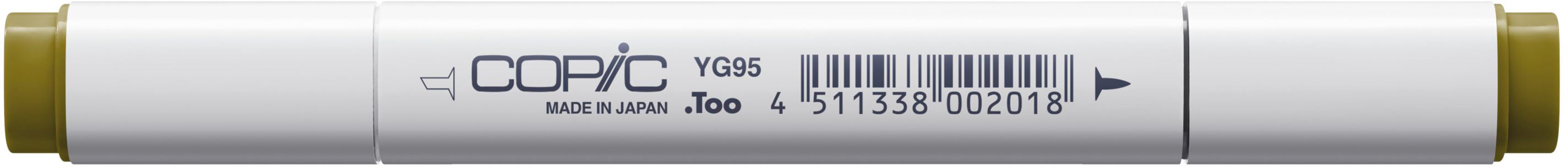 Copic Classic Marker, Doppelspitze – Kombi (breit + fein), alkoholbasiert, YG95 blassoliv