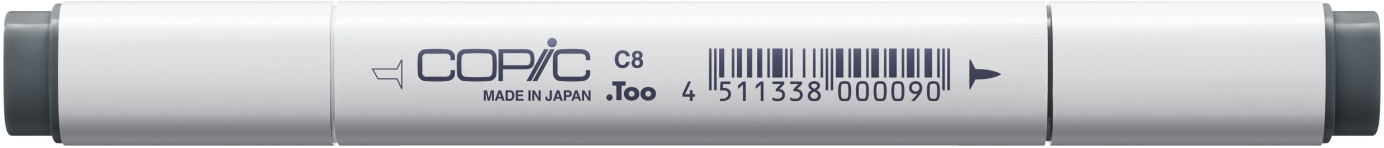 Copic Classic Filzstift, Doppelspitze – Kombi-Spitze, alkoholbasiert, Cool Gray C-8