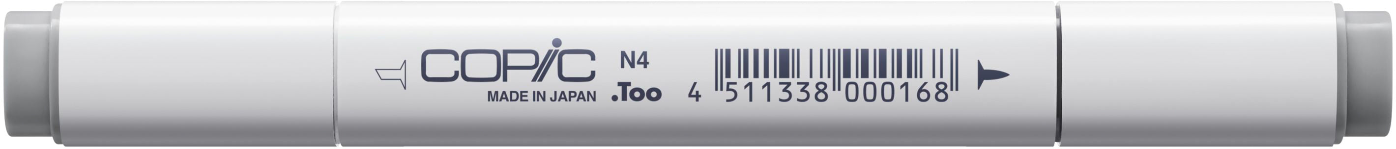 Copic Classic Marker, Doppelspitze – Kombi (Keil + Feine Spitze), alkoholbasiert, Neutralgrau N4