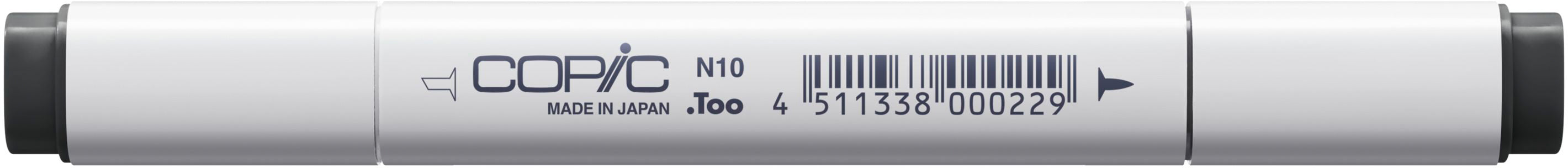 Copic Klassischer Filzstift, Doppelspitze – Kombi, alkoholbasiert, neutralgrau (N-10)