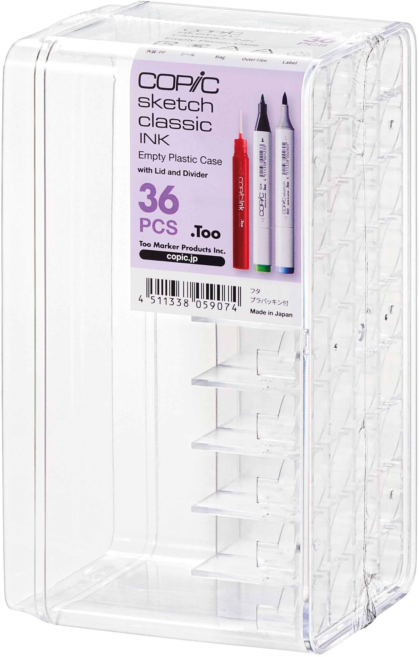 Copic Stiftehalter für Classic, Sketch und COPIC Various Ink – 36 Marker, Acryl, transparent