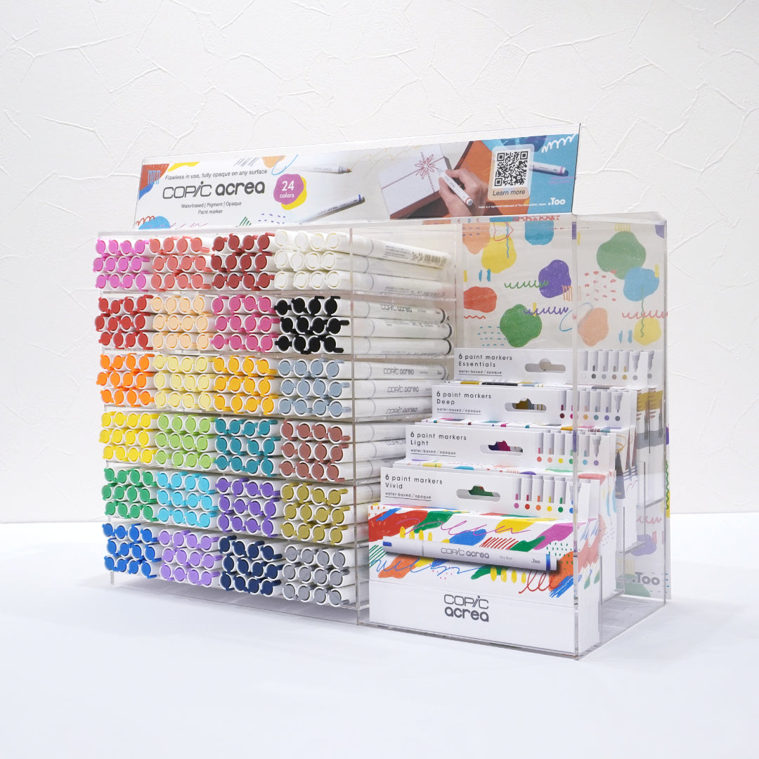 Copic Thekendisplay – inkl. 288 Marker, 8 Sets – 410×375×600 mm