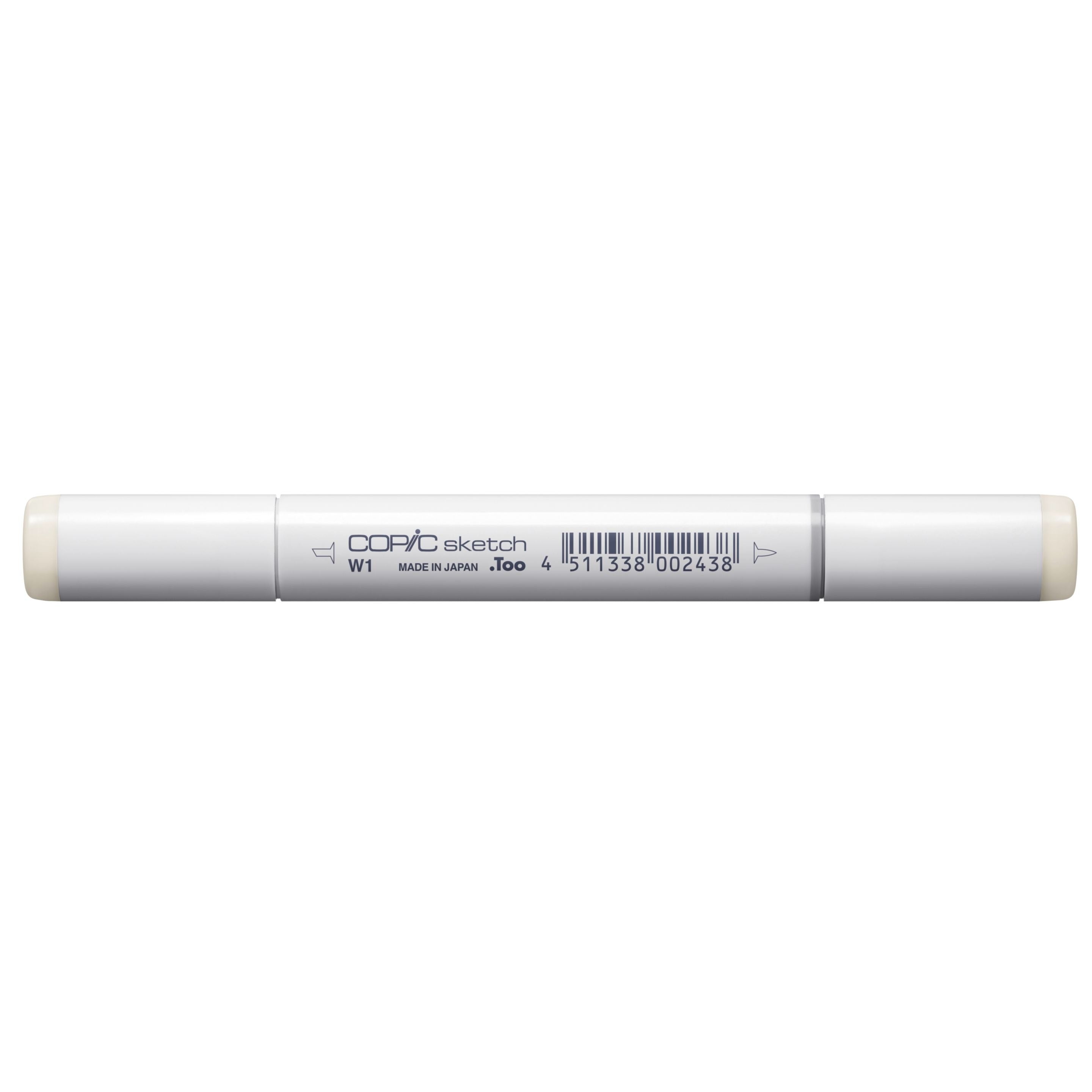 Copic Sketch Brush Pen – Doppelspitze, Kombi (Pinsel + Medium Broad), alkoholbasiert, warmes Grau 1