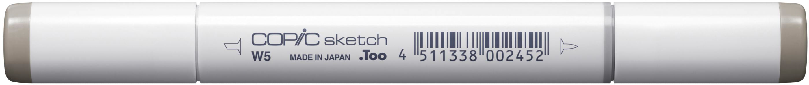 Copic Sketch Permanentmarker – Doppeltspitze (Super Brush, Medium Broad) – Warm Grey W-5