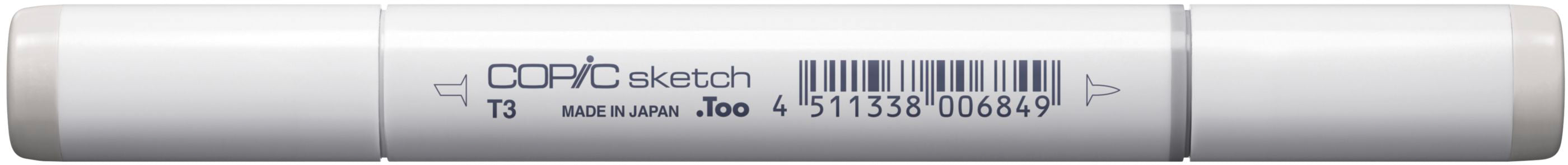 Copic Sketch Pinselstift, Doppelspitze – Kombi, alkoholbasiert, Toner Grau Nr. 3