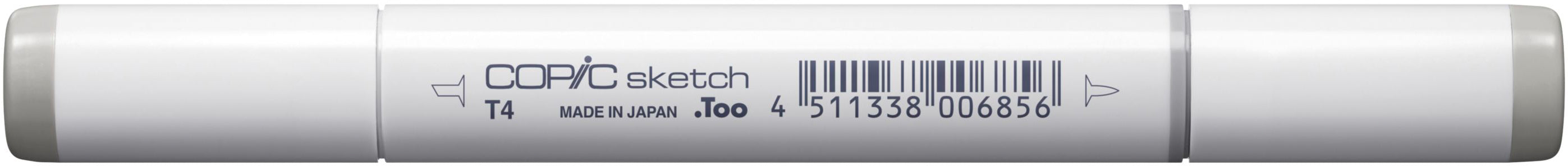 Copic Sketch Brush Pen, Doppelspitze – Kombi (Pinsel + Medium Broad), alkoholbasiert, Toner Grau Nr.4