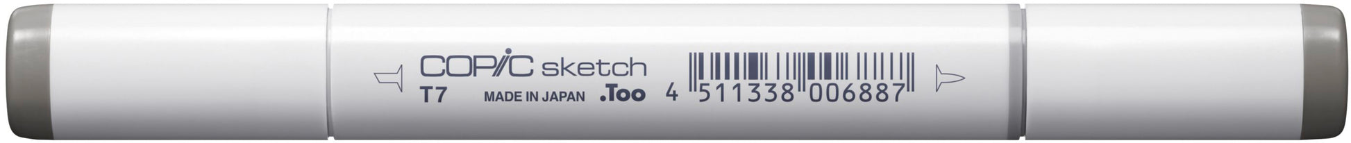 Copic Sketch Pinselstift – Doppelspitze, Kombi-Spitze, alkoholbasiert, Toner Grau Nr. 7