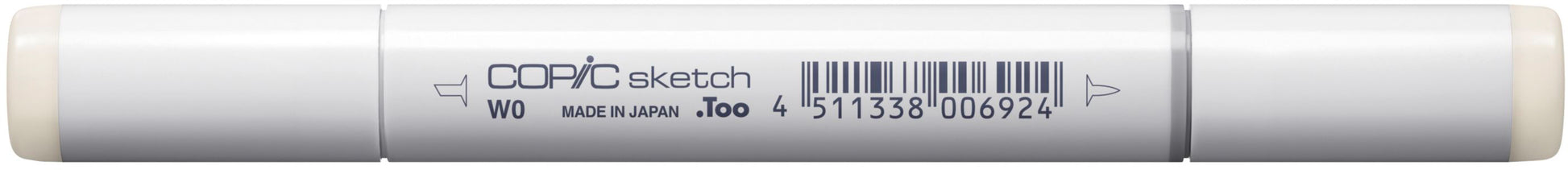 Copic Sketch Pinselstift – Doppelspitze, Pinsel + Medium Broad, alkoholbasiert, warmes Grau W-0