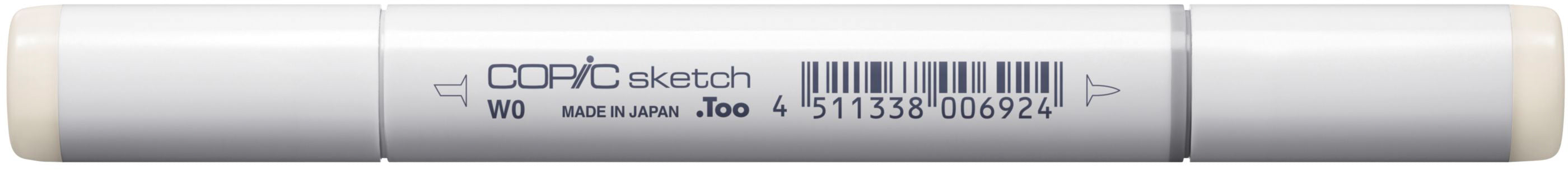 Copic Sketch Pinselstift – Doppelspitze, Pinsel + Medium Broad, alkoholbasiert, warmes Grau W-0