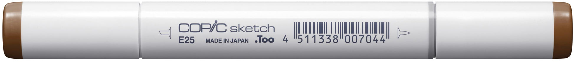 Copic Sketch Pinselstift, Doppelspitze – Pinsel + Medium Broad, alkoholbasiert, Caribe Cocoa