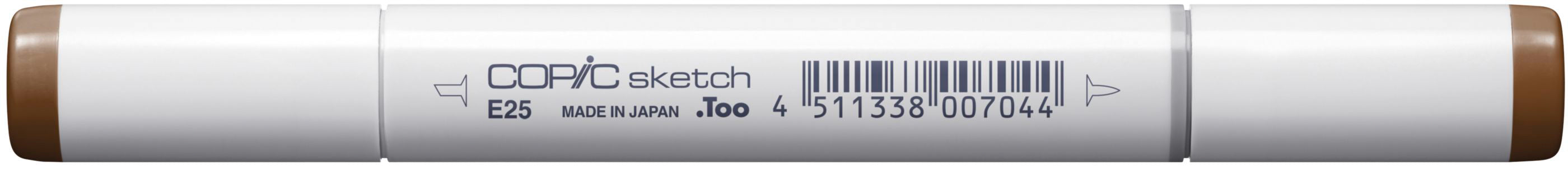 Copic Sketch Pinselstift, Doppelspitze – Pinsel + Medium Broad, alkoholbasiert, Caribe Cocoa